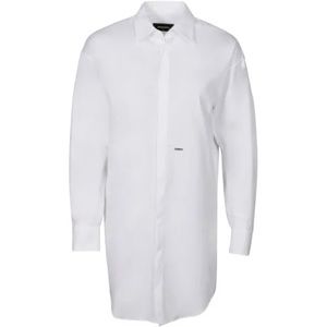 Dsquared women’s white button down shirt dress. Worn once.